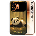 Coque noire taperso pour Honor 600 et 600 PRO avec motif panda et papillon personnalisee protection antichoc personnalisée