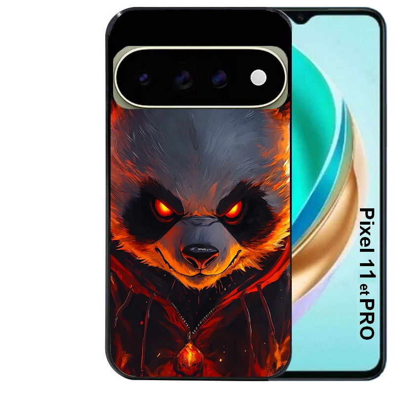 Coque pour Pixel 10 / 11 / PRO / XL panda very angry