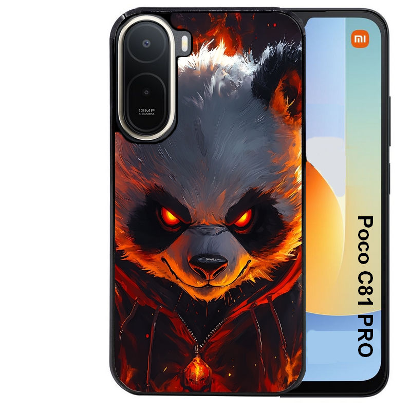 Coque pour POCO C81 PRO panda very angry
