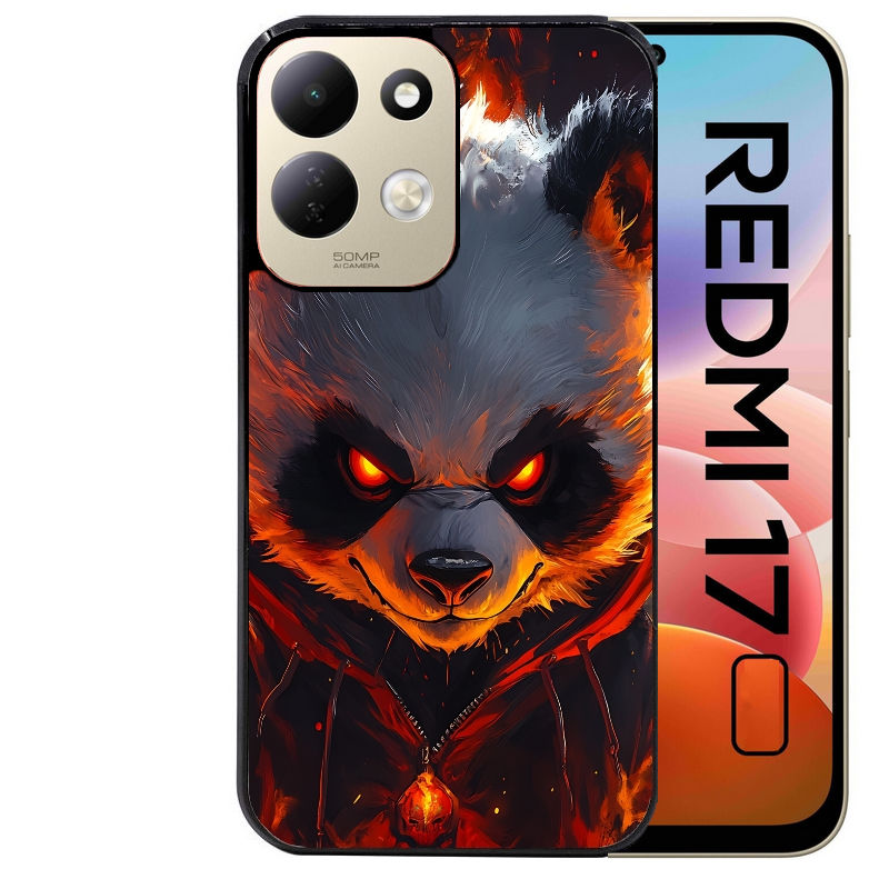 Coque pour Redmi 17 et 17C 4G 5G panda very angry
