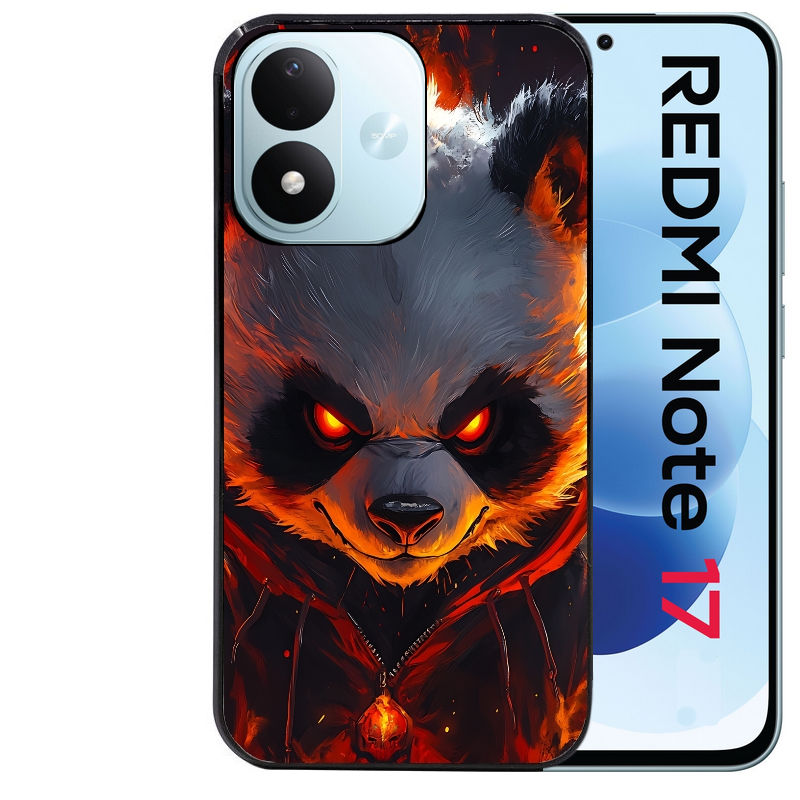 Coque pour Redmi Note 17 et PRO 4G 5G Max panda very angry