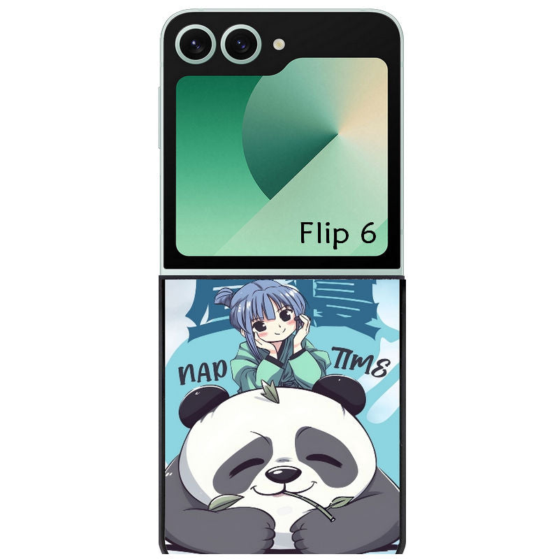 Coque pour Z FLIP 6 7 8 panda anime