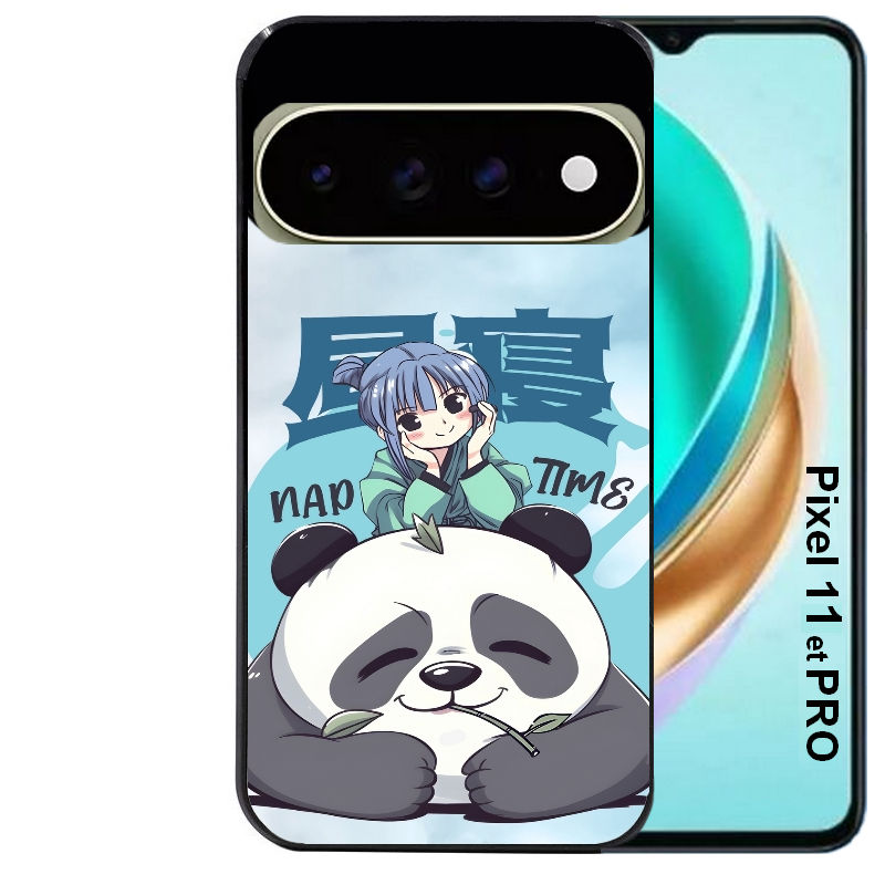 Coque pour Pixel 10 / 11 / PRO / XL panda anime