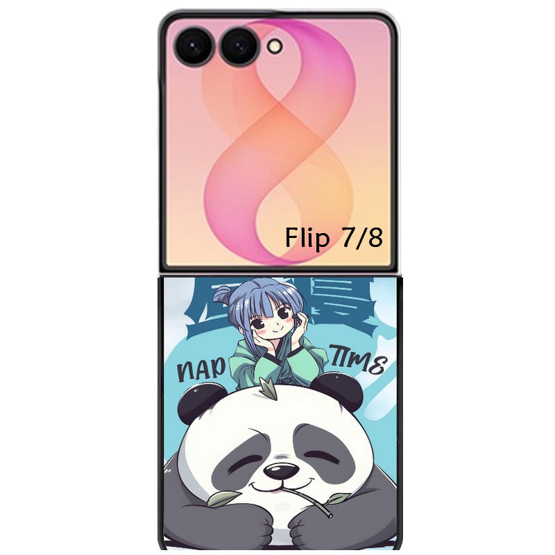 Coque pour Z FLIP 6 7 8 panda anime