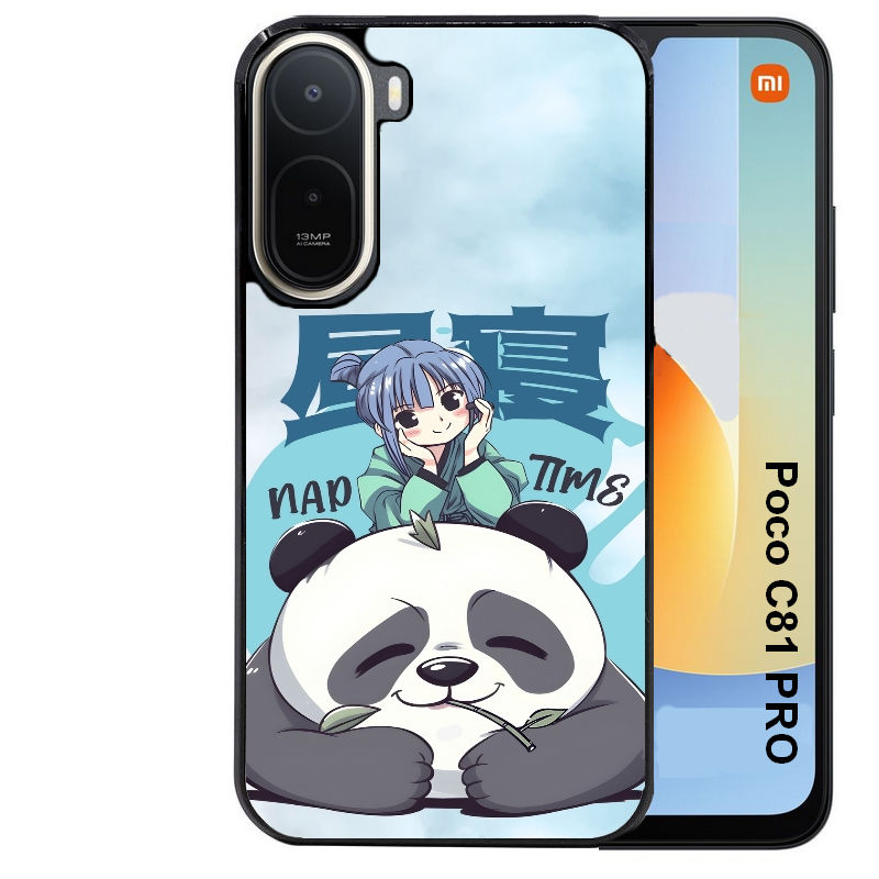 Coque pour POCO C81 PRO panda anime