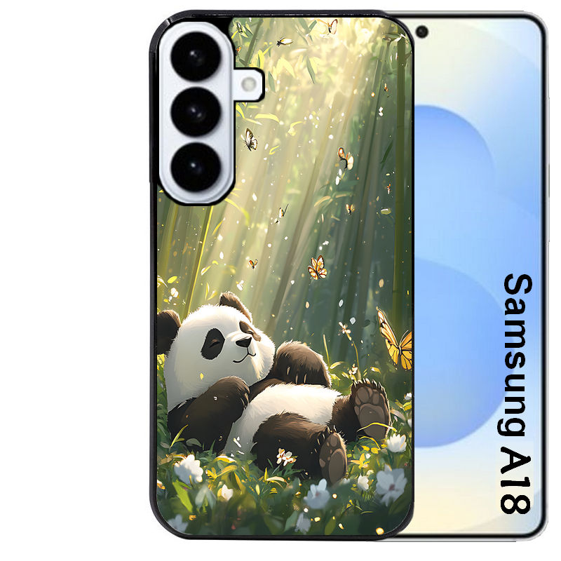 Coque pour Galaxy A08 A18 A28 A38 A58 panda bambou