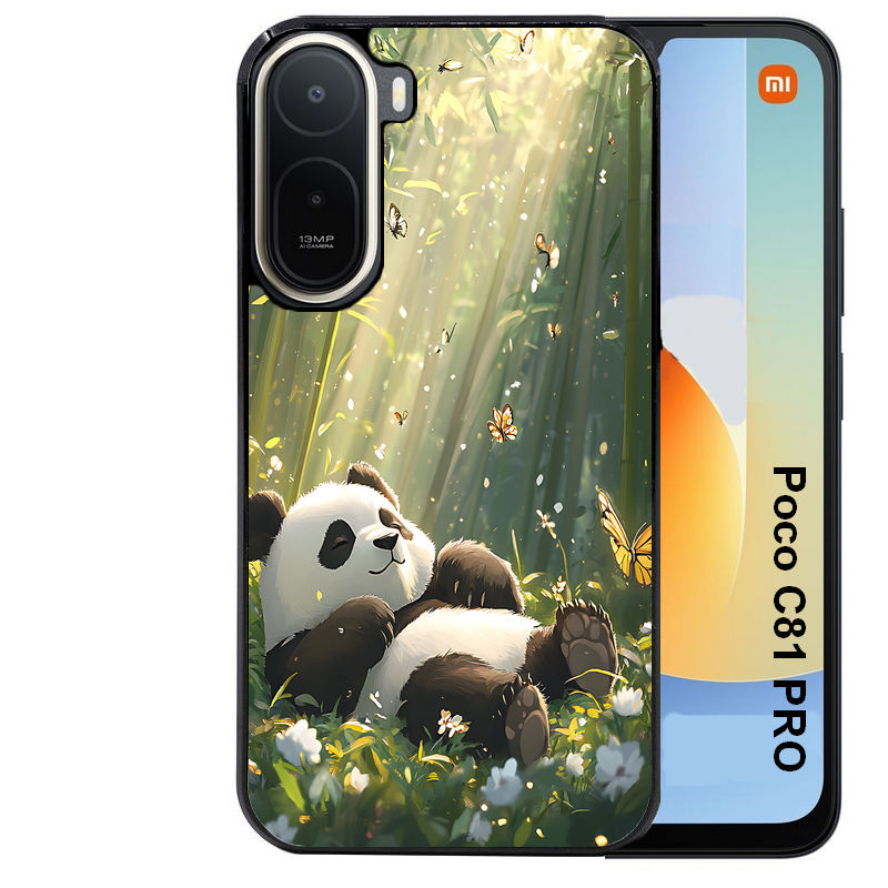 Coque pour POCO C81 PRO panda bambou