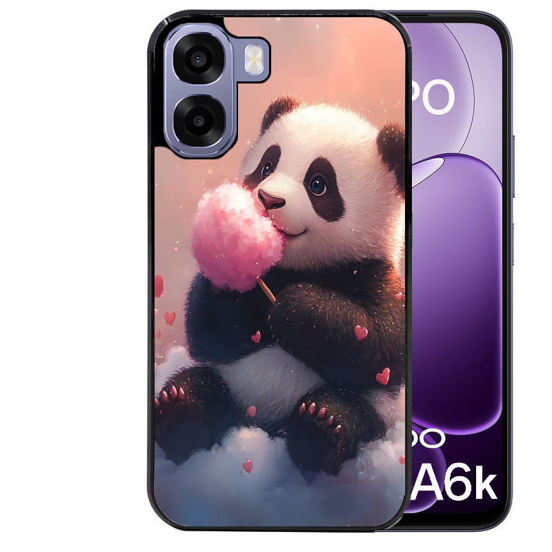 Coque pour Oppo A6 A6 A6K panda bonbon