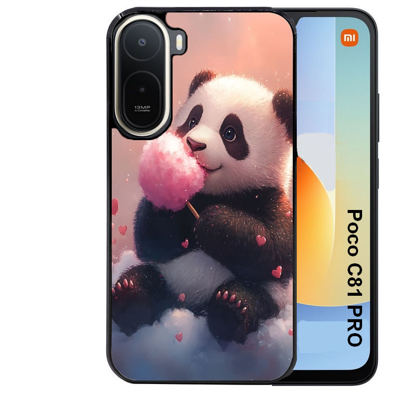 Coque pour POCO C81 PRO panda bonbon