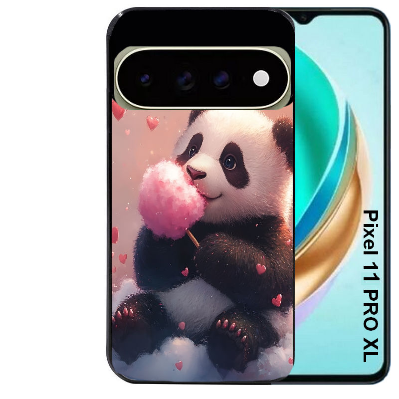 Coque pour Pixel 10 / 11 / PRO / XL panda bonbon