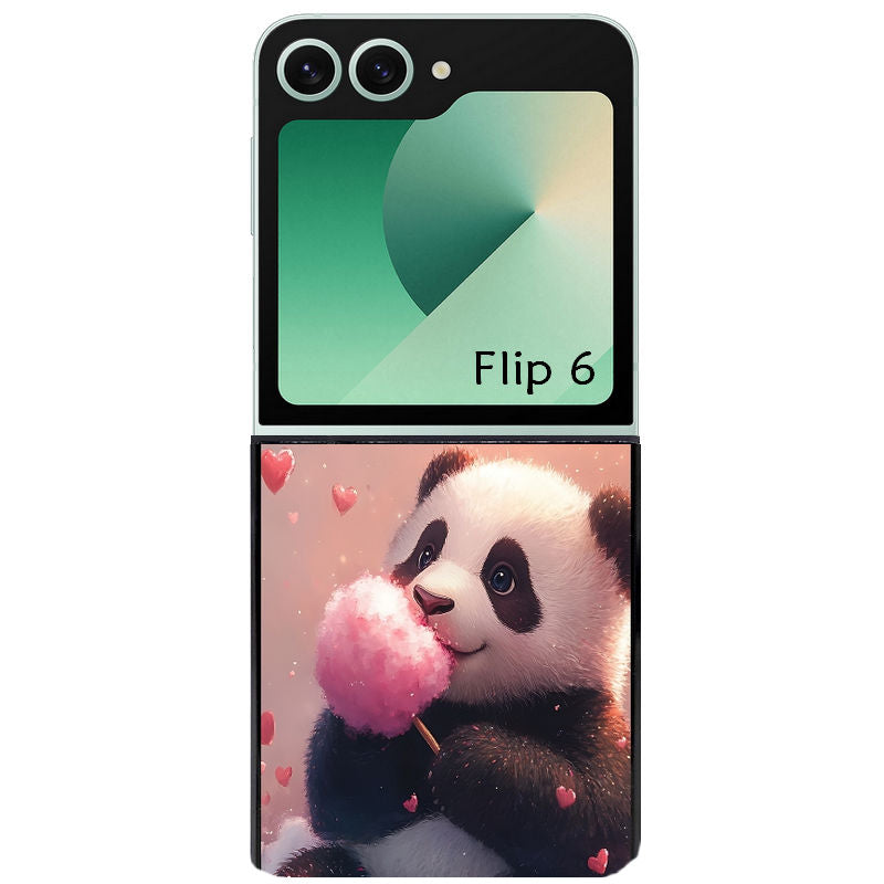 Coque pour Z FLIP 6 7 8 panda bonbon