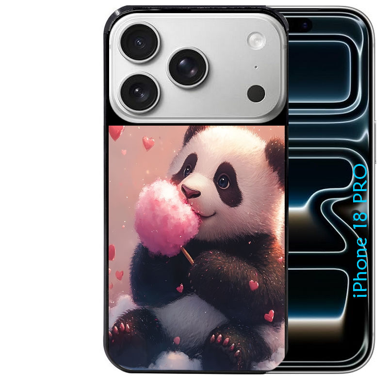 Coque pour Iphone 18 / PRO / PRO MAX / 18E panda bonbon
