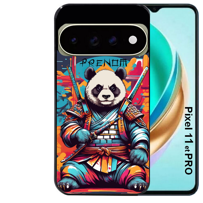 Coque pour Pixel 10 / 11 / PRO / XL personnalisée panda katana
