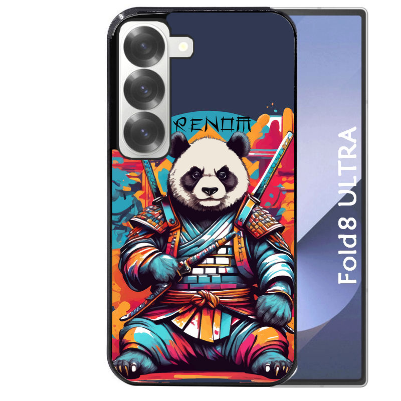 Coque pour Z Fold 8 / ULTRA personnalisée panda katana