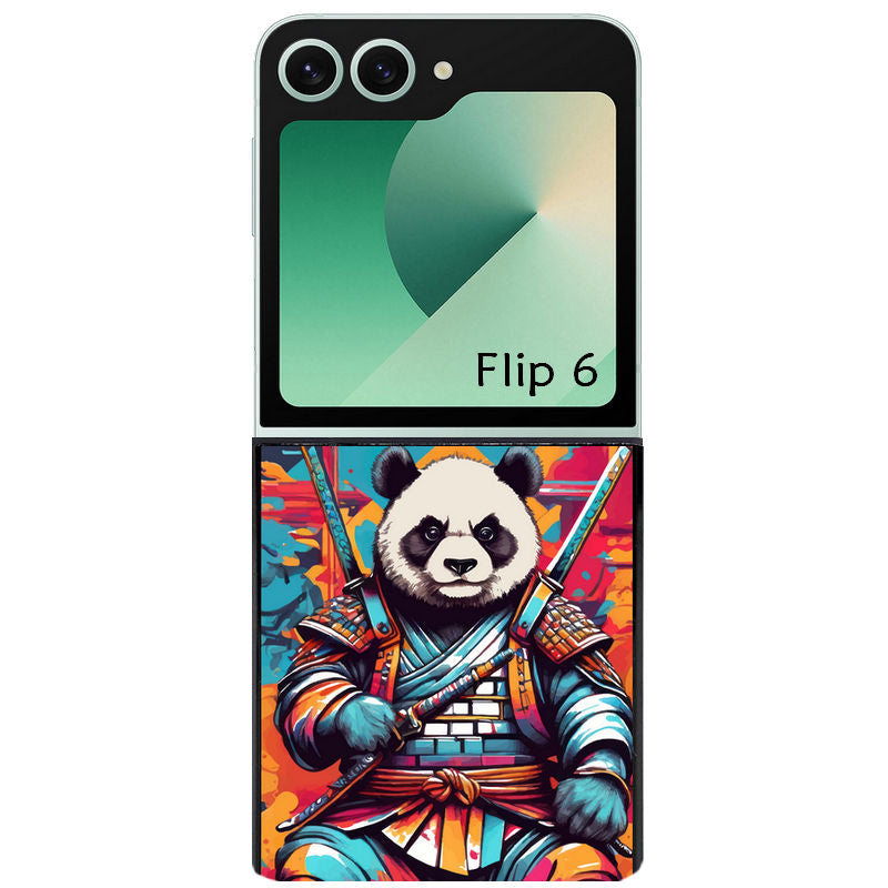 Coque pour Z FLIP 6 7 8 personnalisée panda katana