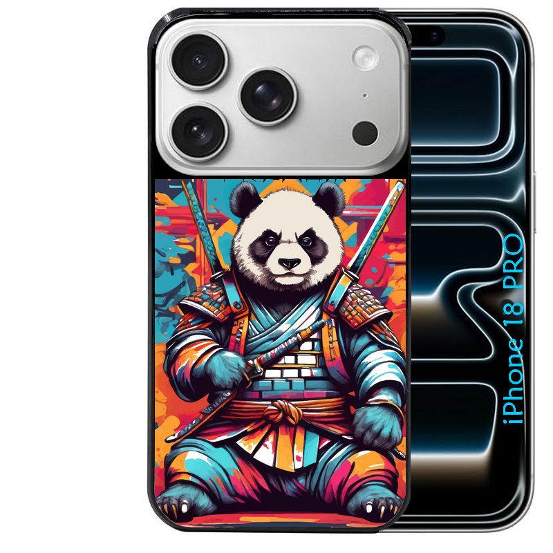 Coque pour Iphone 18 / PRO / PRO MAX / 18E personnalisée panda katana