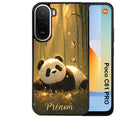 Coque pour POCO C81 PRO personnalisée panda et papillon