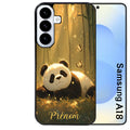 Coque pour Galaxy A08 A18 A28 A38 A58 personnalisée panda et papillon