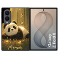 Coque pour Z FOLD 8 personnalisée panda et papillon
