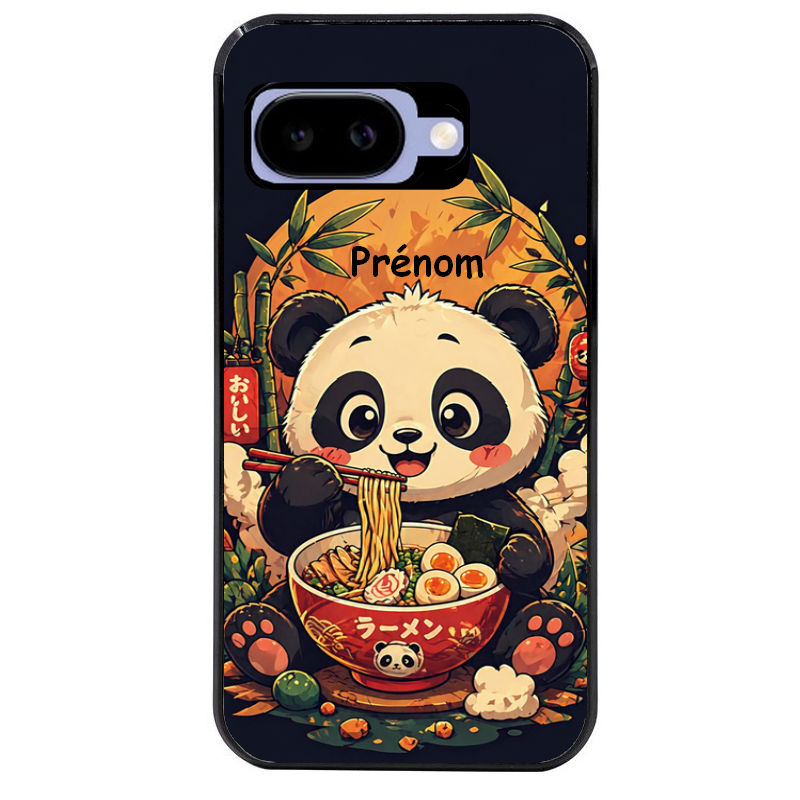 Coque pour Pixel 8A 9A 10A personnalisée panda et ramen