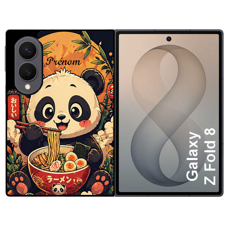 Coque pour Z FOLD 8 personnalisée panda et ramen