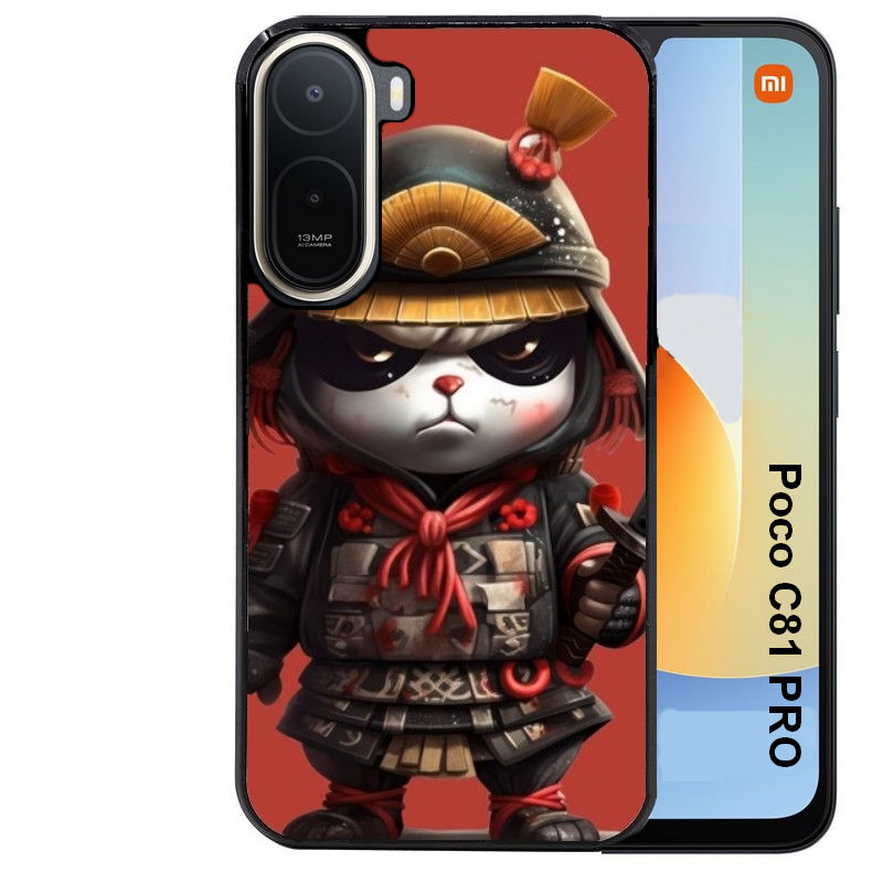 Coque pour POCO C81 PRO panda et samourai