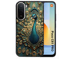 Coque pour POCO C81 PRO paon bijoux