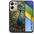 Coque pour POCO C95 PRO paon bijoux