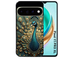 Coque pour Pixel 10 / 11 / PRO / XL paon bijoux
