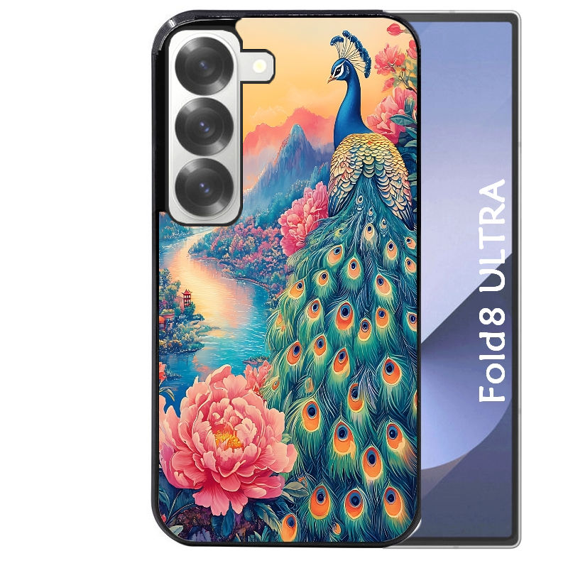 Coque pour Z FOLD 8 ULTRA paon japan