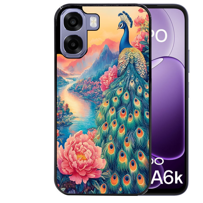 Coque pour Oppo A6 A6 A6K paon japan