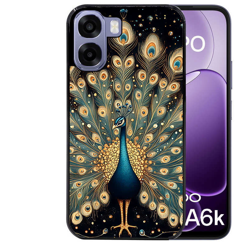 Coque pour Oppo A6 A6 A6K paon mandala