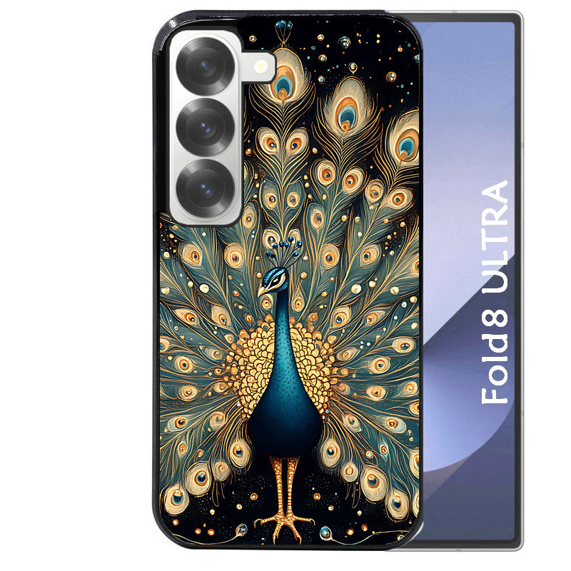 Coque pour Z Fold 8 / ULTRA paon mandala