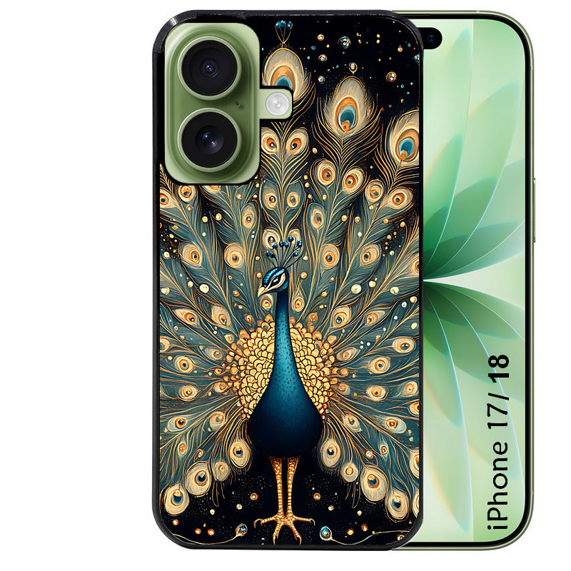 Coque pour Iphone 18 / PRO / PRO MAX / 18E paon mandala