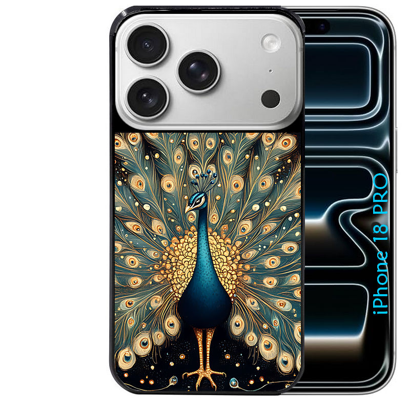 Coque pour Iphone 18 / PRO / PRO MAX / 18E paon mandala