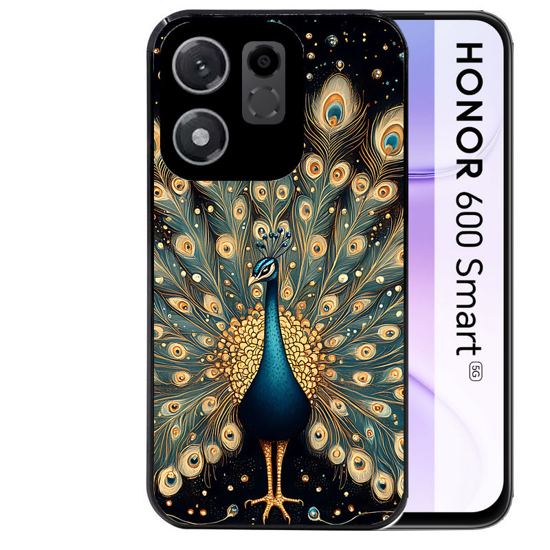 Coque pour Honor 600 SMART paon mandala