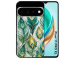 Coque pour Pixel 10 / 11 / PRO / XL paon plumes