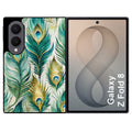 Coque pour Z FOLD 8 paon plumes