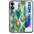 Coque pour Redmi Note 17 et PRO 4G 5G Max paon plumes