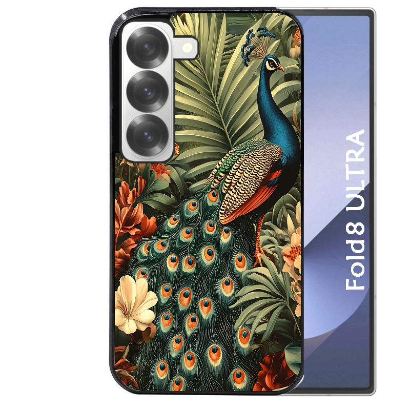 Coque pour Z Fold 8 / ULTRA paon tropical