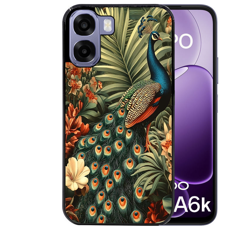 Coque pour Oppo A6 A6 A6K paon tropical