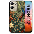 Coque pour Redmi 17 et 17C 4G 5G paon tropical