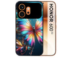 Coque noire taperso pour Honor 600 et 600 PRO avec motif papillon arc protection antichoc personnalisée