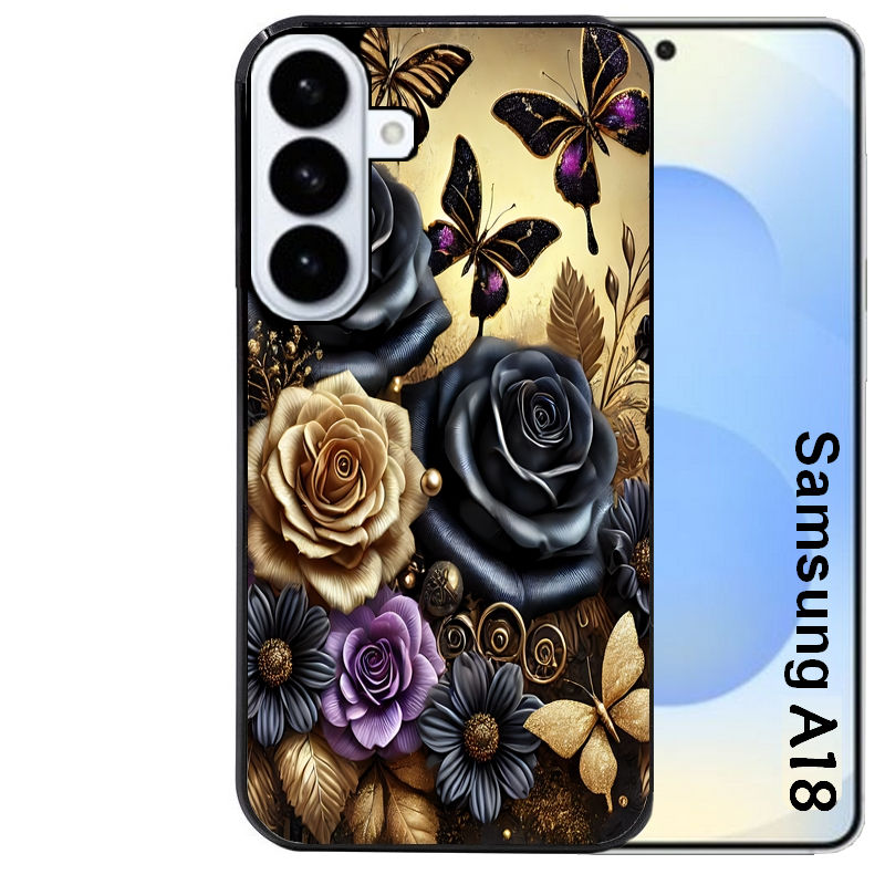 Coque pour Galaxy A08 A18 A28 A38 A58 papillon gothic