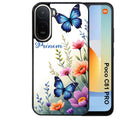 Coque pour POCO C81 PRO papillon prenom