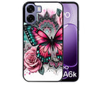 Coque pour Oppo A6 A6 A6K papillon rose