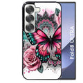 Coque pour Z Fold 8 / ULTRA papillon rose