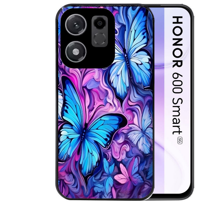 Coque pour Honor 600 SMART papillon violet UV