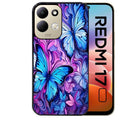 Coque pour Redmi 17 et 17C 4G 5G papillon violet UV