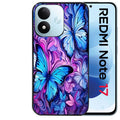 Coque pour Redmi Note 17 et PRO 4G 5G Max papillon violet UV